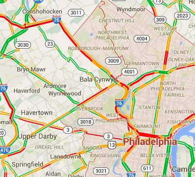 Traffic on Interstate 76 is horrible