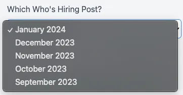 Selecting a Hiring Post
